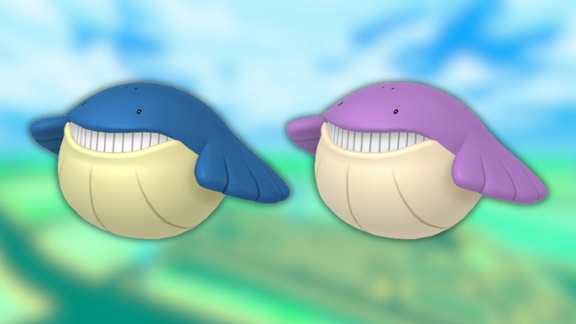Wailmer and its shiny variant (Image via The Pokemon Company)